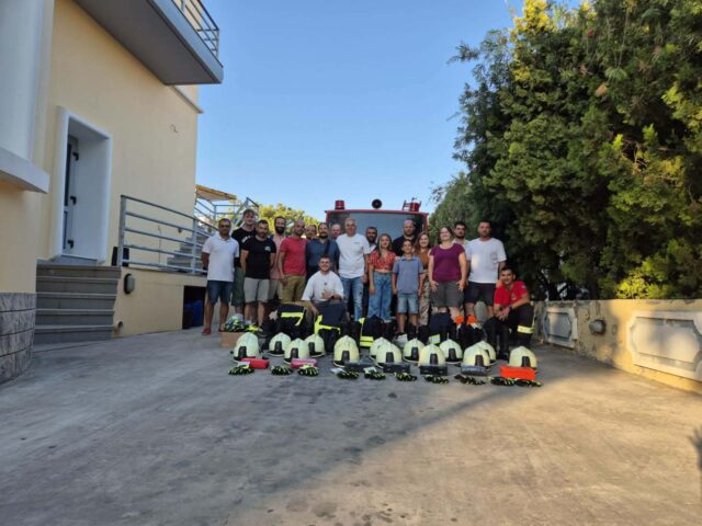 Επίσκεψη Εθελοντών Πυροσβεστών από το Aschheim Γερμανίας στη Λέρο – Ενίσχυση της συνεργασίας και σημαντική δωρεά εξοπλισμού