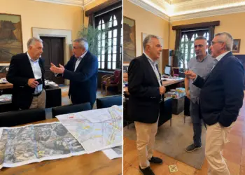 Συνάντηση του Βασίλη Α. Υψηλάντη με τον Περιφερειάρχη Νοτίου Αιγαίου και Πρόεδρο της ΕΝΠΕ Γιώργο Χατζημάρκο